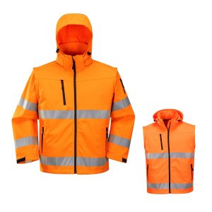 High Visibility Workwear With Detachable Sleeves