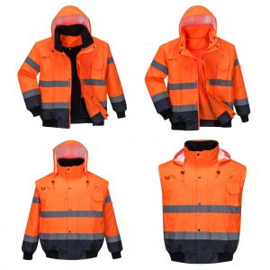 High Visibility 3-in-1 Detachable Fleece Lining Workwear